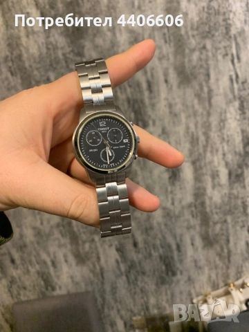 Швейцарски със сапфирено стъкло Tissot PR100 Хронограф, снимка 11 - Мъжки - 53236914