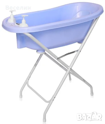 Вана за бебе със стойка Lorelli - 88 cm, синя