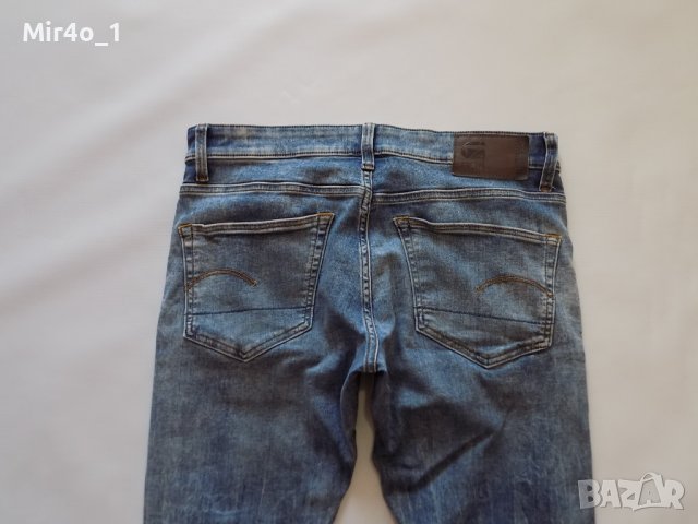 дънки g star raw g-star панталон долнище оригинални сини мъжки 32/32, снимка 6 - Дънки - 42462780