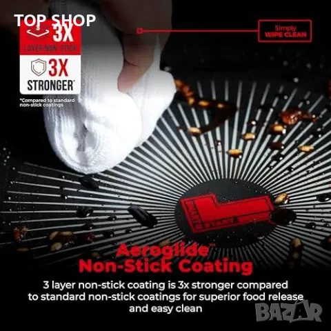 Нов Индукционен 28cm Тиган Tower с Капак за готвене фурна кухня дом, снимка 5 - Прибори за хранене, готвене и сервиране - 49693733