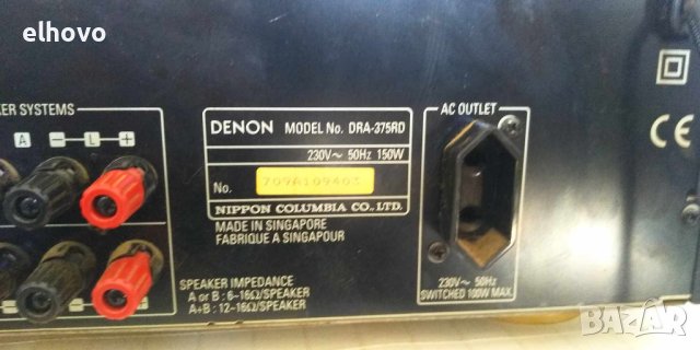 Ресивър Denon DRA-375RD, снимка 8 - Ресийвъри, усилватели, смесителни пултове - 42548208