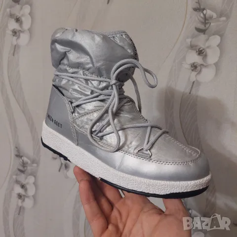 Moon Boot Jr Girl Low  Silver номер 35 ботуши, снимка 15 - Детски боти и ботуши - 47779215