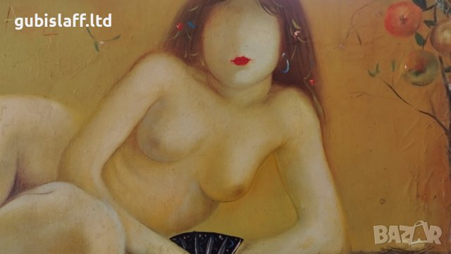 Картина, композиция, худ. Данаил Цонев, 1994 г., снимка 4 - Картини - 40349621