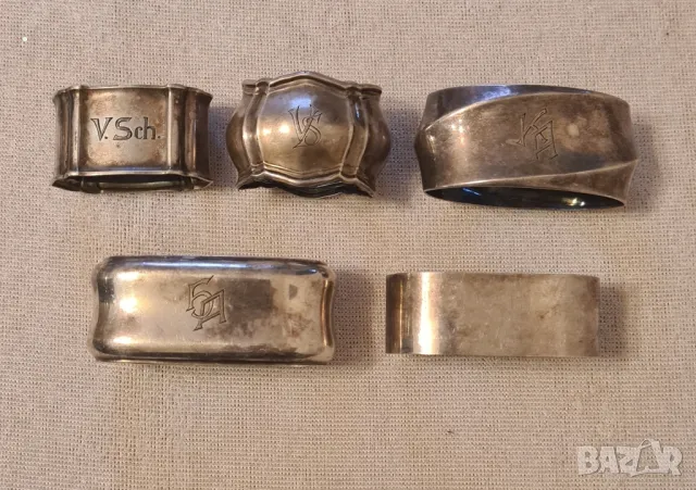 Уникални сребърни пръстени за Салфетници