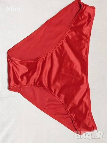 XL Сатенена бикина в, черно ,червено и пепел от рози, снимка 6 - Бельо - 53613748