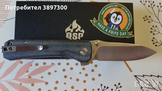 Сгъваем нож QSP Hawk, снимка 3 - Ножове - 56331541