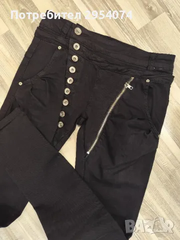 еластични дънки в черно м/л-20лв