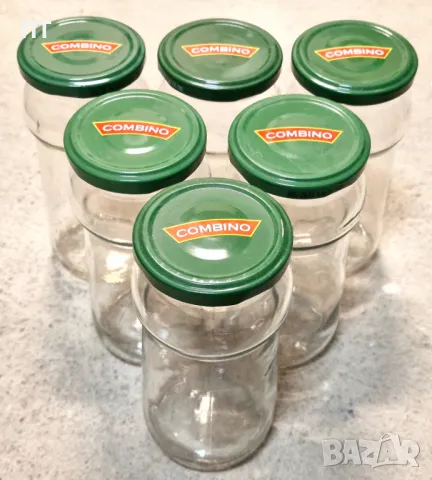 Стъклени буркани 265-500 мл. с капачки на винт, снимка 3 - Буркани, бутилки и капачки - 48642245