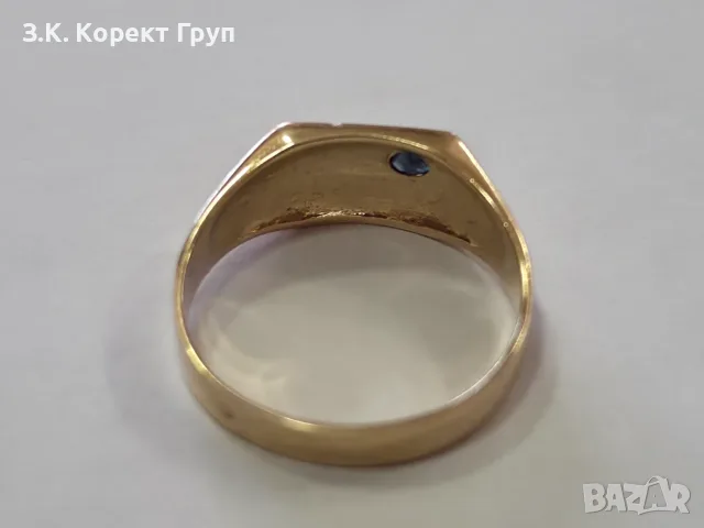 Златен пръстен 14К 585 / 4,63 гр., снимка 6 - Пръстени - 56337642