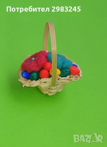 Великденска кошничка, снимка 3 - Декорация за дома - 53771812