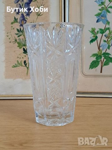 Ретро кристална ваза, снимка 1