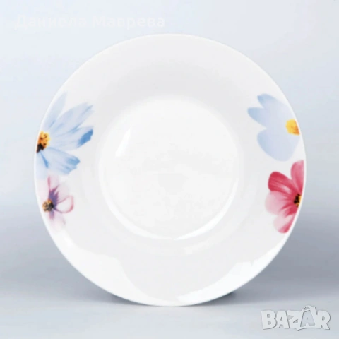 Комплект чинии 24 части с нежни цветя – Свежест и стил за всяка трапеза, снимка 4 - Сервизи - 53389122