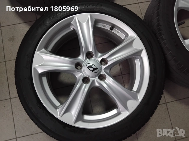 4бр. ал. джанти Hyundai/Kia 7x17 , 5x114,3 , ET45 , централен отвор 67,1мм, снимка 4 - Гуми и джанти - 53560549