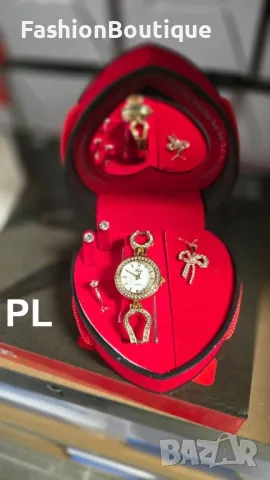 Дамски стилен комплект+подарък елегантна кутийка за бижута
, снимка 1