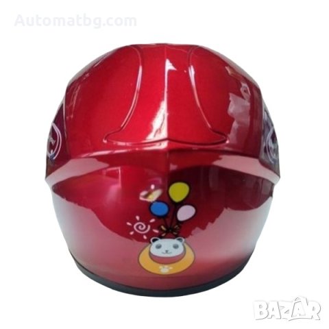 Детска каска за мотор Automat, За скутер, XS размер, Червен, снимка 2 - Аксесоари и консумативи - 40324765