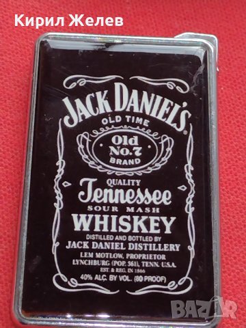 МЕТАЛНА ЗАПАЛКА JACK DANIELS МНОГО КРАСИВА СТИЛЕН ДИЗАЙН ПЕРФЕКТНО СЪСТОЯНИЕ ЗА КОЛЕКЦИОНЕРИ 33916, снимка 2 - Запалки - 39125120