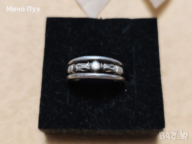 Сребърен пръстен (295), снимка 2 - Пръстени - 52298437
