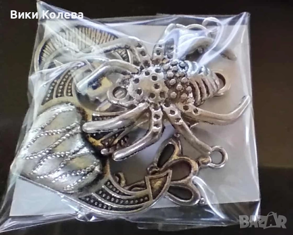 Лот декоративни висулки – винтидж стил 1, снимка 2 - Колиета, медальони, синджири - 51848970