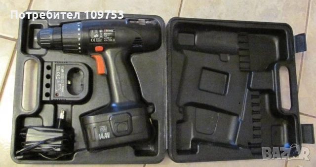 Винтоверт 14V с куфар за съхранение и зарядно