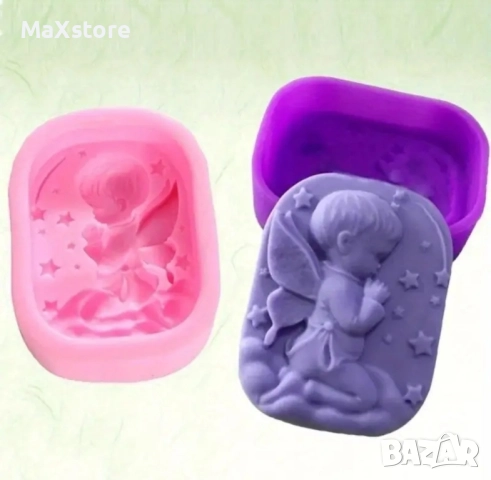  Ангел Силиконов молд форма за гипс сапун смола фондан за декорация 