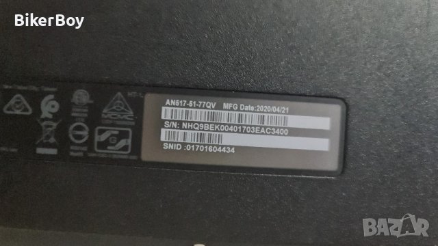 acer nitro 5 17,3" 120hz / i7 9750h / rtx2060, снимка 4 - Лаптопи за игри - 41643045