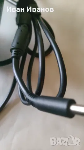 Зарядно лаптоп Dell 65вата, 19.5в, 3.34амп тънка букса с пин, снимка 2 - Части за лаптопи - 49325346