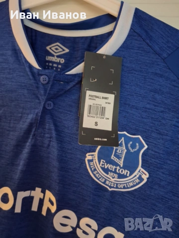Чисто нова оригинална фланелка на Евертън