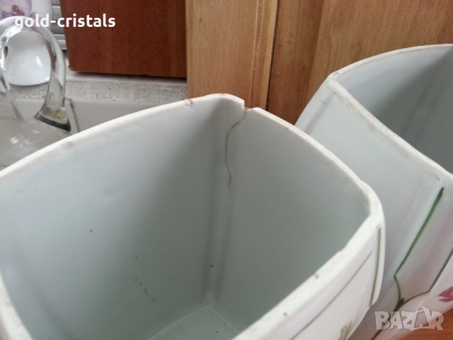 Стар български порцелан буркани, снимка 8 - Антикварни и старинни предмети - 36286809