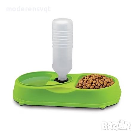 Двойна купа с диспенсър за вода за котки и кучета, снимка 5 - За кучета - 42126242