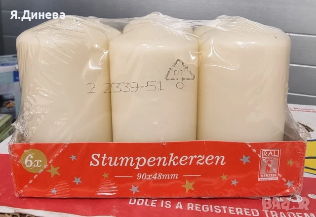 Романтични свещи 6бр в комплект , снимка 5 - Други стоки за дома - 50797010