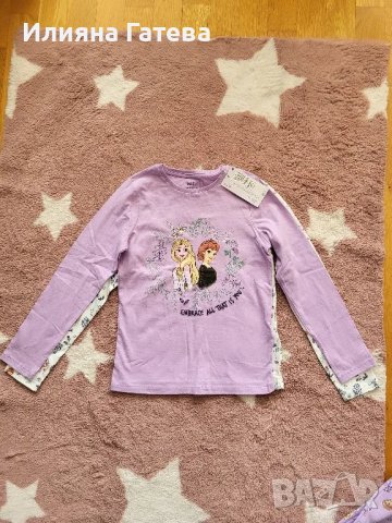 Нов комплект Frozen 2бр блузи и 1бр долнище M&S 9-10г, снимка 3 - Детски комплекти - 47313462