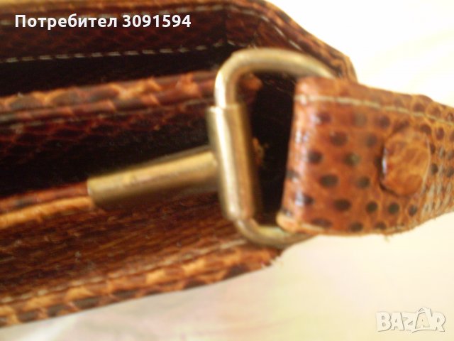 РЕТРО Кожена Дамска Чанта естествена кафява кожа, снимка 10 - Антикварни и старинни предмети - 33859406