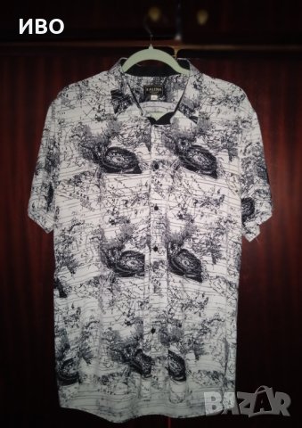 НОВИ Спортно Елегантни Мъжки Ризи с Уникални Щампи, снимка 3 - Ризи - 41518183