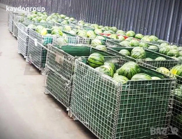 Промо! Телен кош / контейнер сгъваем за европалет Ф6 80x120xН85, снимка 8 - Друго търговско оборудване - 48663938