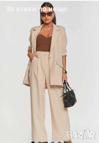 Дамски Костюм Сако И Панталон - 2 Налични Цвята Код I_33, снимка 3 - Комплекти - 52101896