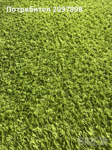 Зелен килим с косъм от Икеа 