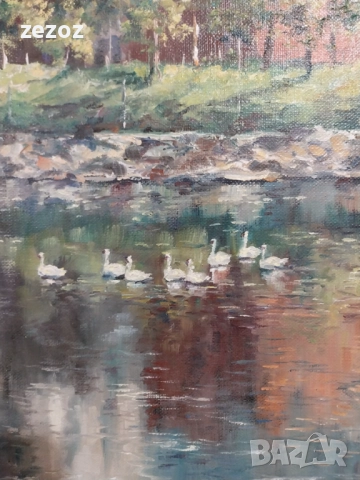 Авторска картина масло върху платно, снимка 3 - Картини - 52199744