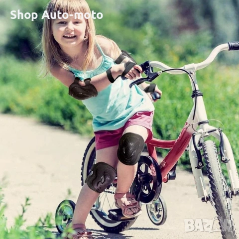 К-т наколенки и налакътници Automat- детски, 6 части, Черни, снимка 2 - Спортна екипировка - 53681175