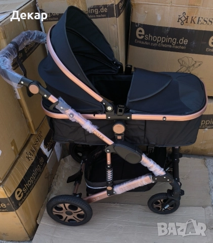 Комбинирана количка 3 в 1 вкл. кош за новородено/кола, зимен/летен кош