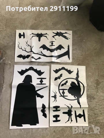  Големи декоративни лепенки за стена на Star Wars, снимка 2 - Декорация за дома - 36088556