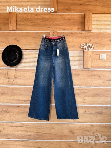 Страхотни дънки висока талия с ластик Tommy Hilfiger.СМ Л размер, снимка 4 - Дънки - 53853943