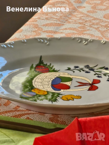 ВЕЛИКДЕН в чиния, снимка 3 - Чинии - 53831617
