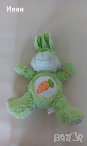 Плюшена играчка заек, зелен 40 см - само по телефон!