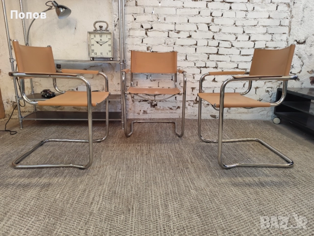 Конзолен стол стил bauhaus, снимка 4 - Столове - 51726315