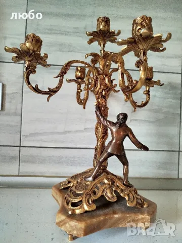 БРОНЗОВИ СВЕЩНИЦИ , снимка 18 - Други ценни предмети - 49245708