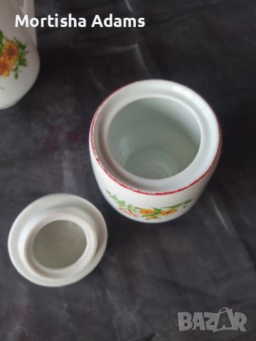 Сет чайник и захарница, снимка 3 - Аксесоари за кухня - 41658560