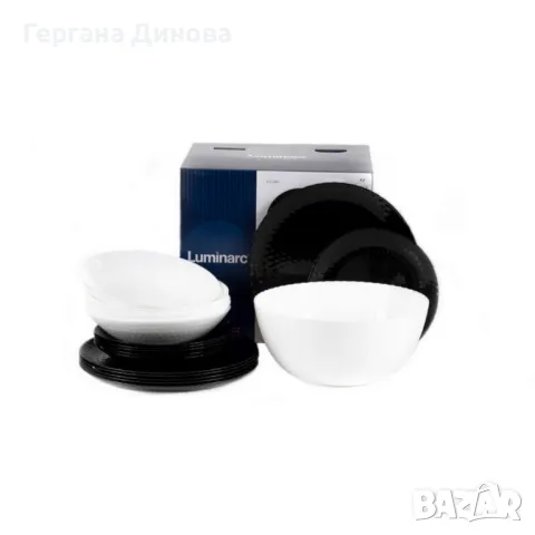 Сервиз за хранене, 19 части, Luminarc Pampille, Q6162, снимка 4 - Сервизи - 49275733