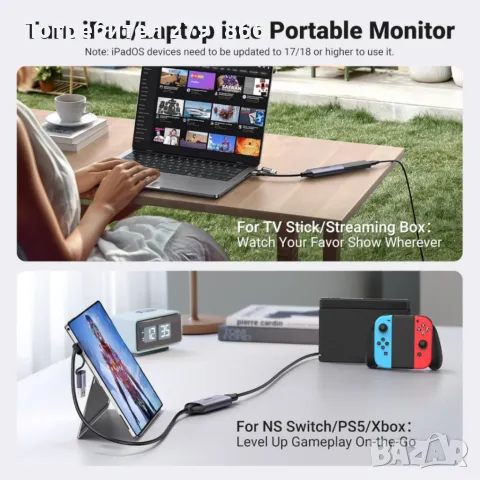 UGREEN Full HD 1080P 60FPS карта за заснемане HDMI към USB A/Type C 4K , снимка 5 - Друга електроника - 50283205