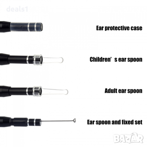 3в1 Отоскоп Отстраняване на ушна кал Почистване на уши HD Visual, снимка 4 - Други - 36182796