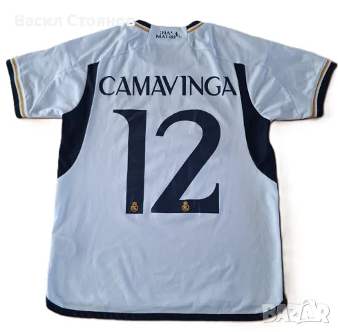 Реал Мадрид / Real Madrid #12 Camavinga adidas 2023-24 Home Shirt - размер S